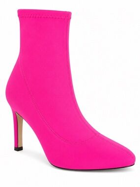 Giuseppe Zanotti Vero Cuoio Hot Pink Stretch Sock Bootie 5